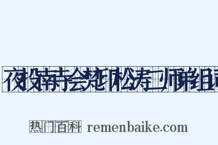 夜投南寺会梵印松涛二师弟组词是什么意思的图片